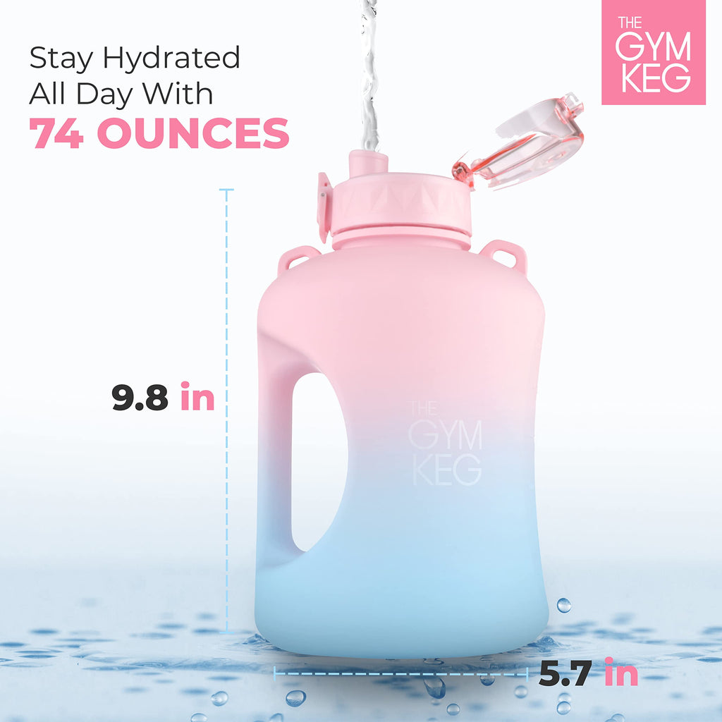 2.2L XL Half Gallon Jug Cotton Candy with Carry Strap